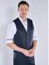 engbers Anzug-Weste aus flexiblem Warenmaterial Saphirblau