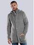 emilio adani Strickjacke mit abnehmbarer Kapuze Braunbeige