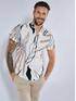 emilio adani Kurzarm-Hemd slim fit Creme