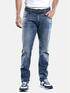 engbers Helle komfortable Sommer-Jeans mit authentischer Waschung Taubenblau engbers Helle komfortable Sommer-Jeans mit authentischer Waschung Taubenblau