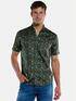 engbers Kurzarm-Hemd mit Floralprint Oliv