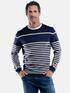 engbers Gestreifter Pullover Marineblau engbers Gestreifter Pullover Marineblau