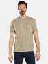 engbers T-Shirt mit Leinenanteil Braunbeige engbers T-Shirt mit Leinenanteil Braunbeige