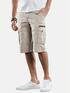 emilio adani Modische Cargo Bermuda mit sportiven Details Beige emilio adani Modische Cargo Bermuda mit sportiven Details Beige