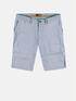 emilio adani Sportive Chino Bermuda mit seitlichem Tape Marineblau