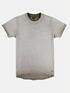 emilio adani Rundhals T-Shirt mit dezenter Streifenstruktur Braunbeige