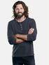 emilio adani Henleyshirt mit authentischer Waschung Anthrazit