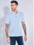 emilio adani Polo-Shirt strukturiert Hellblau emilio adani Polo-Shirt strukturiert Hellblau