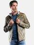 engbers Lederjacke mit abnehmbarer Kapuze Khaki engbers Lederjacke mit abnehmbarer Kapuze Khaki
