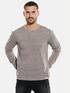 emilio adani Rundhals Pullover Hellbraun