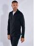 emilio adani Polo-Shirt langarm strukturiert Schwarz