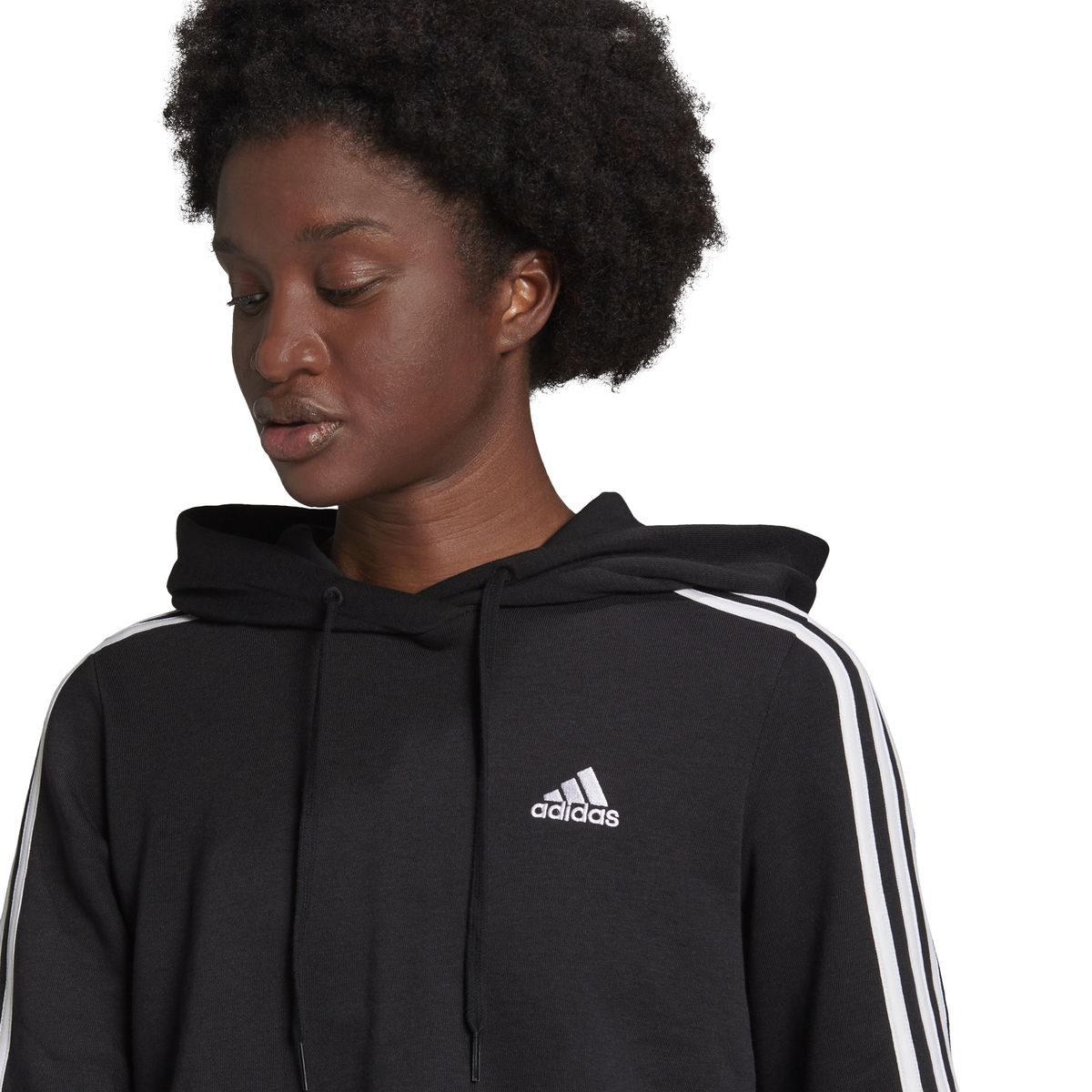 Adidas Essentials 3-Streifen Cropped Hoodie Damen_3