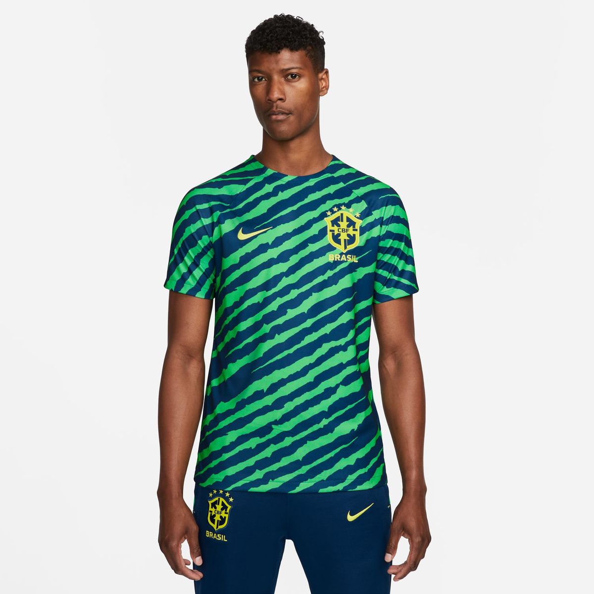 Nike Brazil Dri-FIT Pre-Match Top Herren T-Shirt