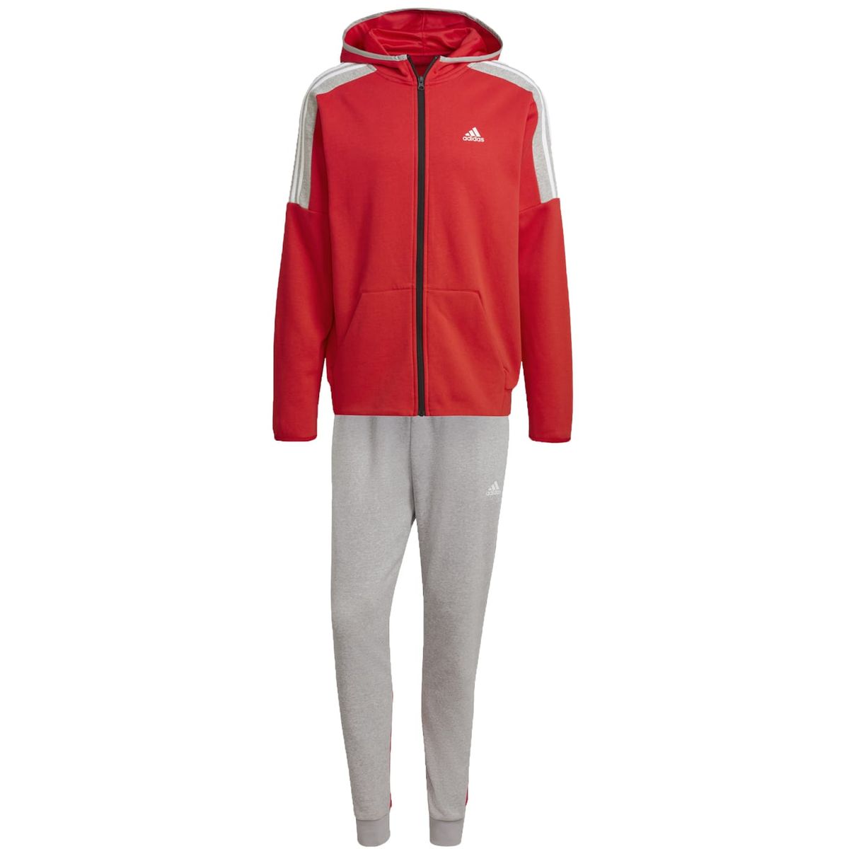 Adidas Fleece Colorblock Trainingsanzug Herren