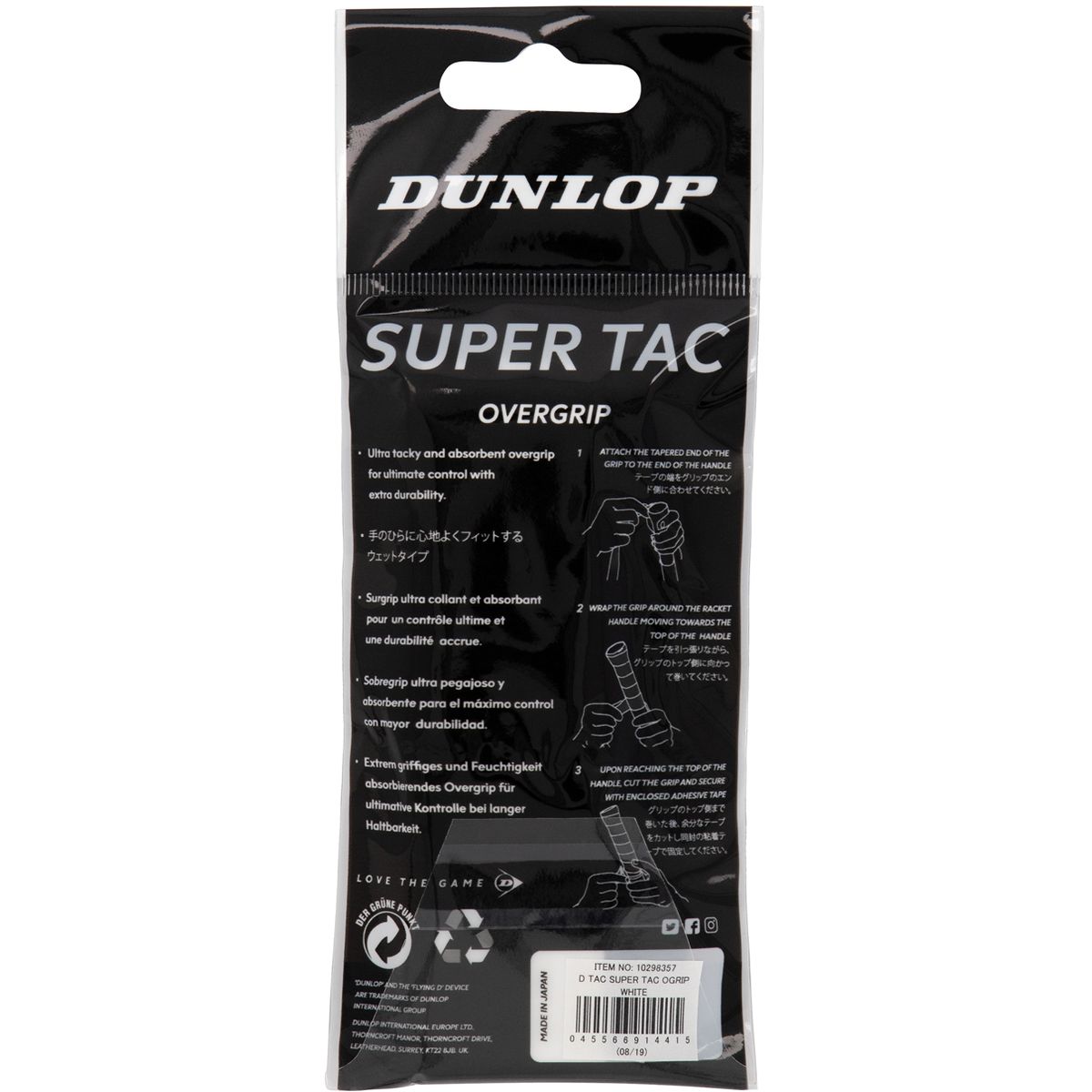 Dunlop D Tac Super Tac Overgrip 1Pc Griffband_1