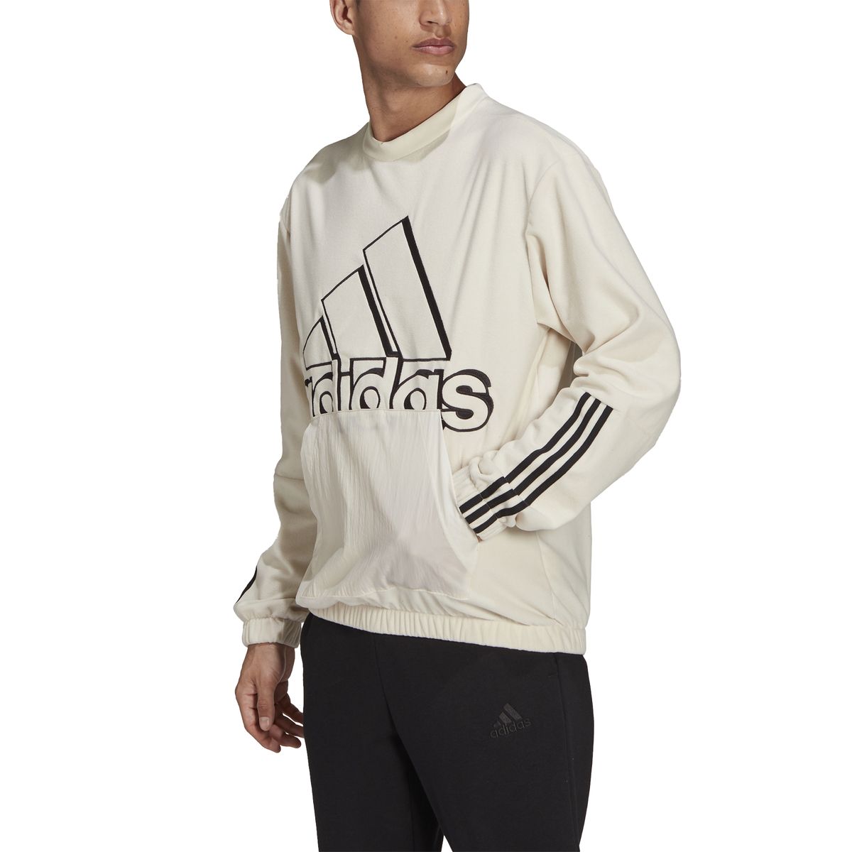 Adidas Essentials Polar Fleece Giant Logo Sweatshirt – Genderneutral Unisex_6