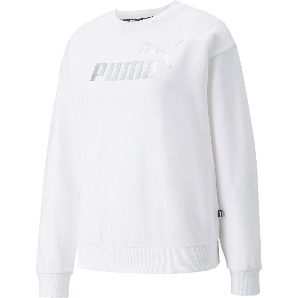 Puma Ess+ Metallic Logo Crew TR Damen Sweatshirt
