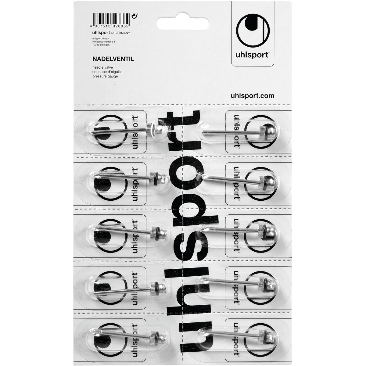 Uhlsport Nadelventile (Vpe 10 Stück) Pumpen-Zubehör