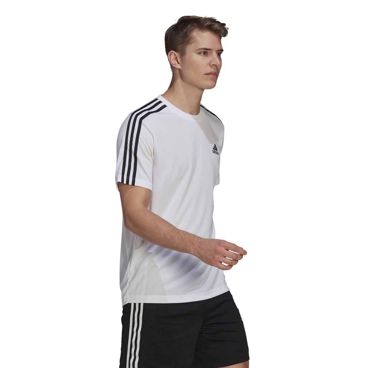 Adidas AEROREADY Designed To Move Sport 3-Streifen T-Shirt Herren_11