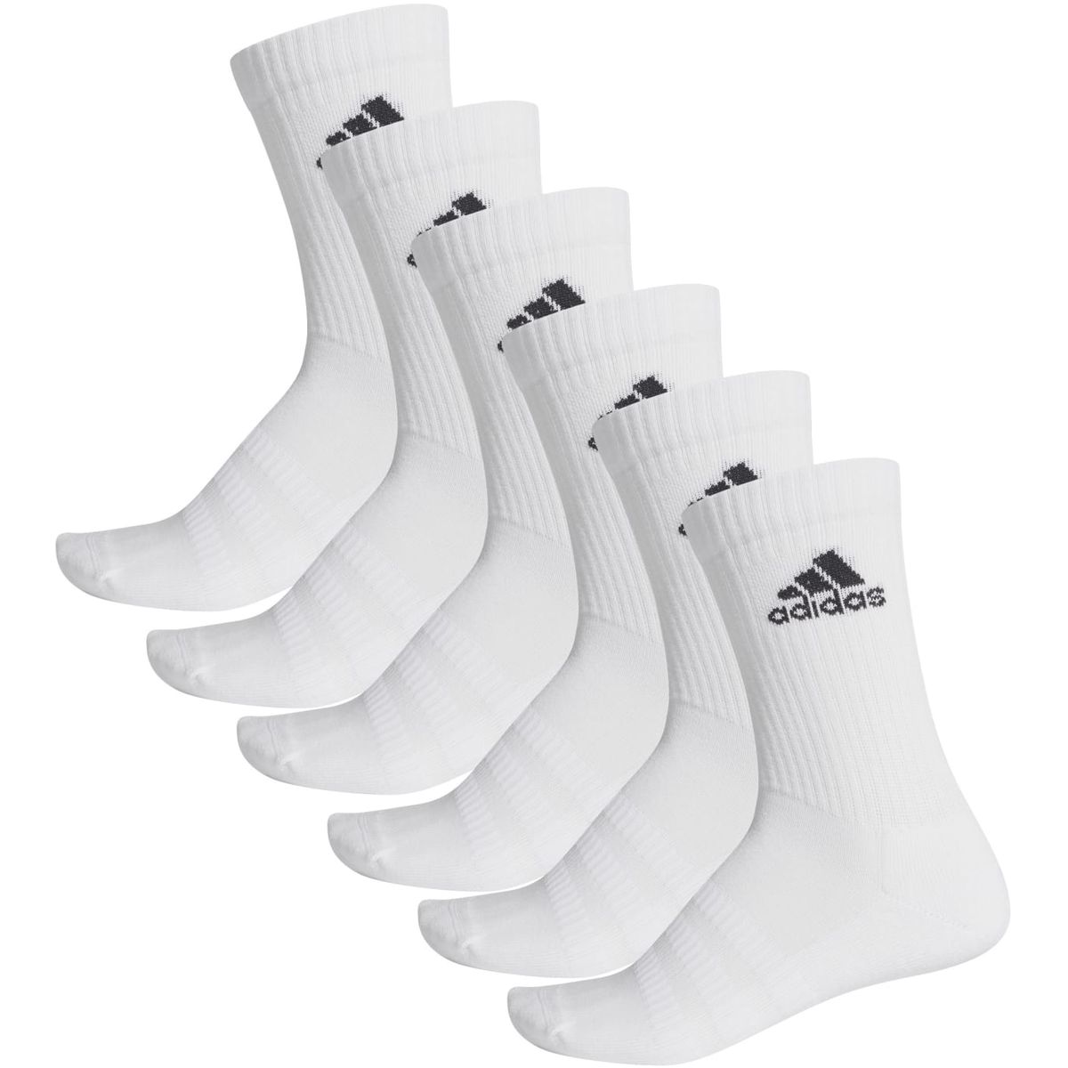 Adidas Cushioned Crew Socken, 6 Paar Unisex