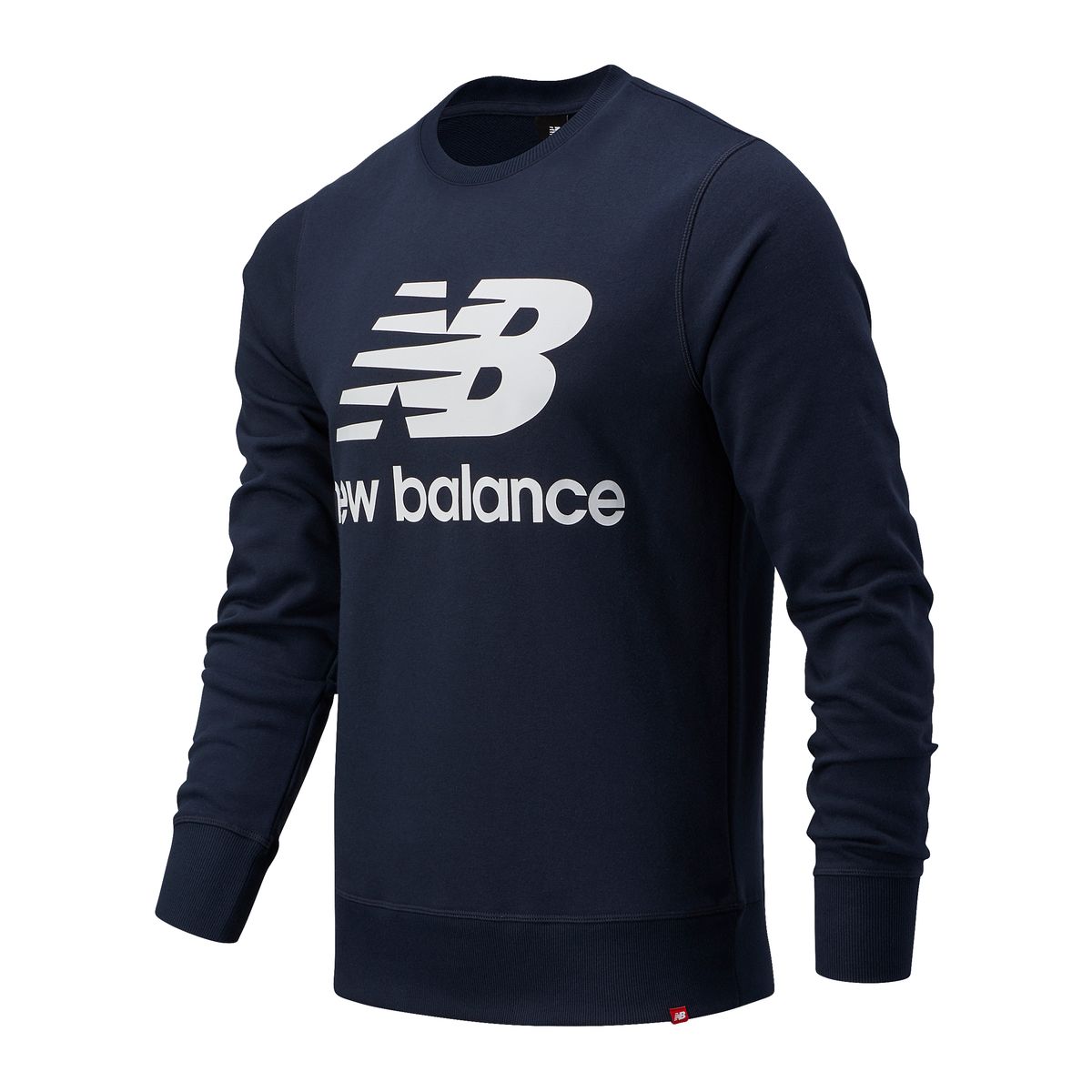 New Balance NB Essentials Stacked Logo Crew Herren Kapuzensweater