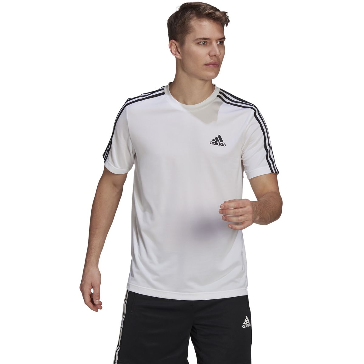 Adidas AEROREADY Designed To Move Sport 3-Streifen T-Shirt Herren_10