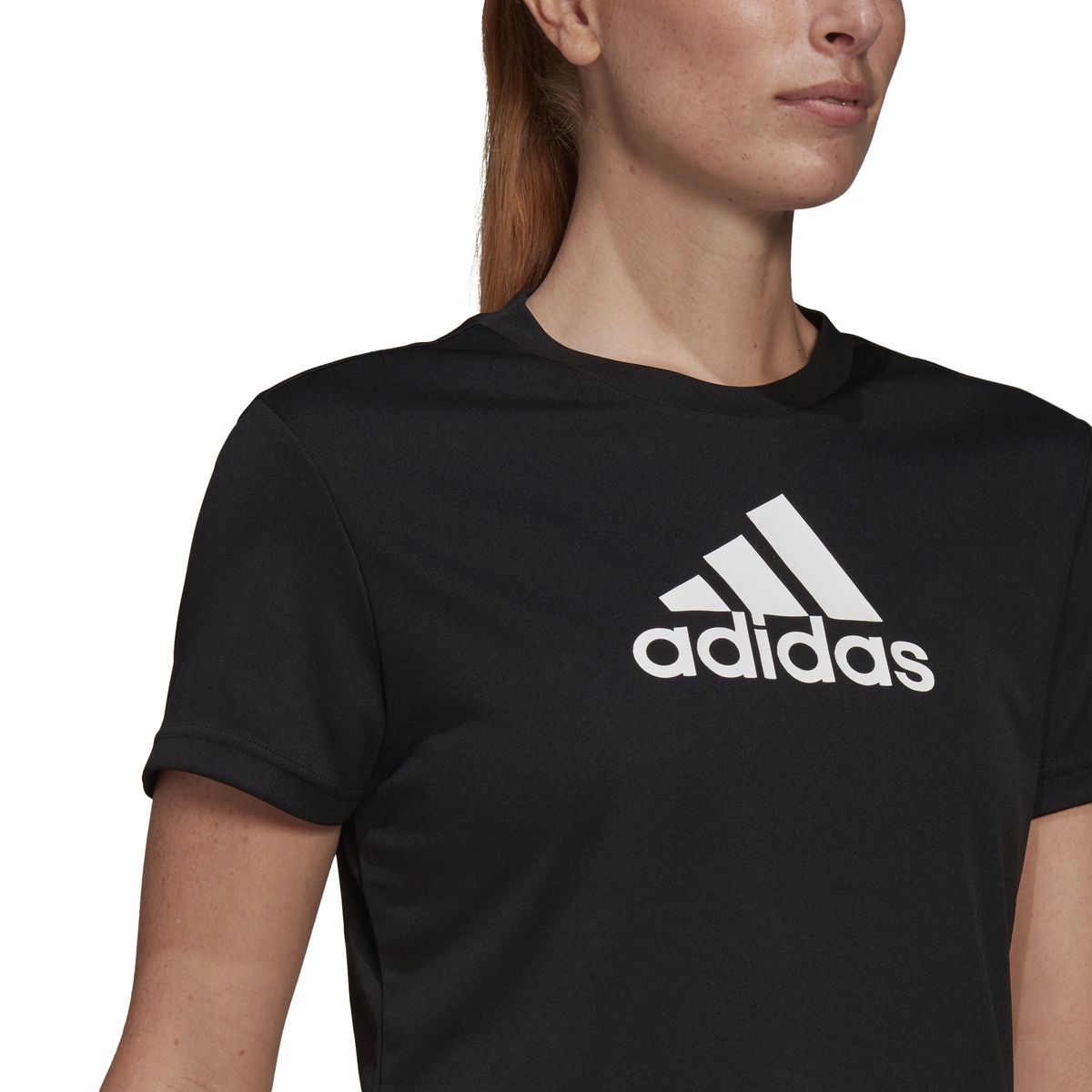 Adidas AEROREADY Designed 2 Move Logo Sport Cropped T-Shirt Damen_3