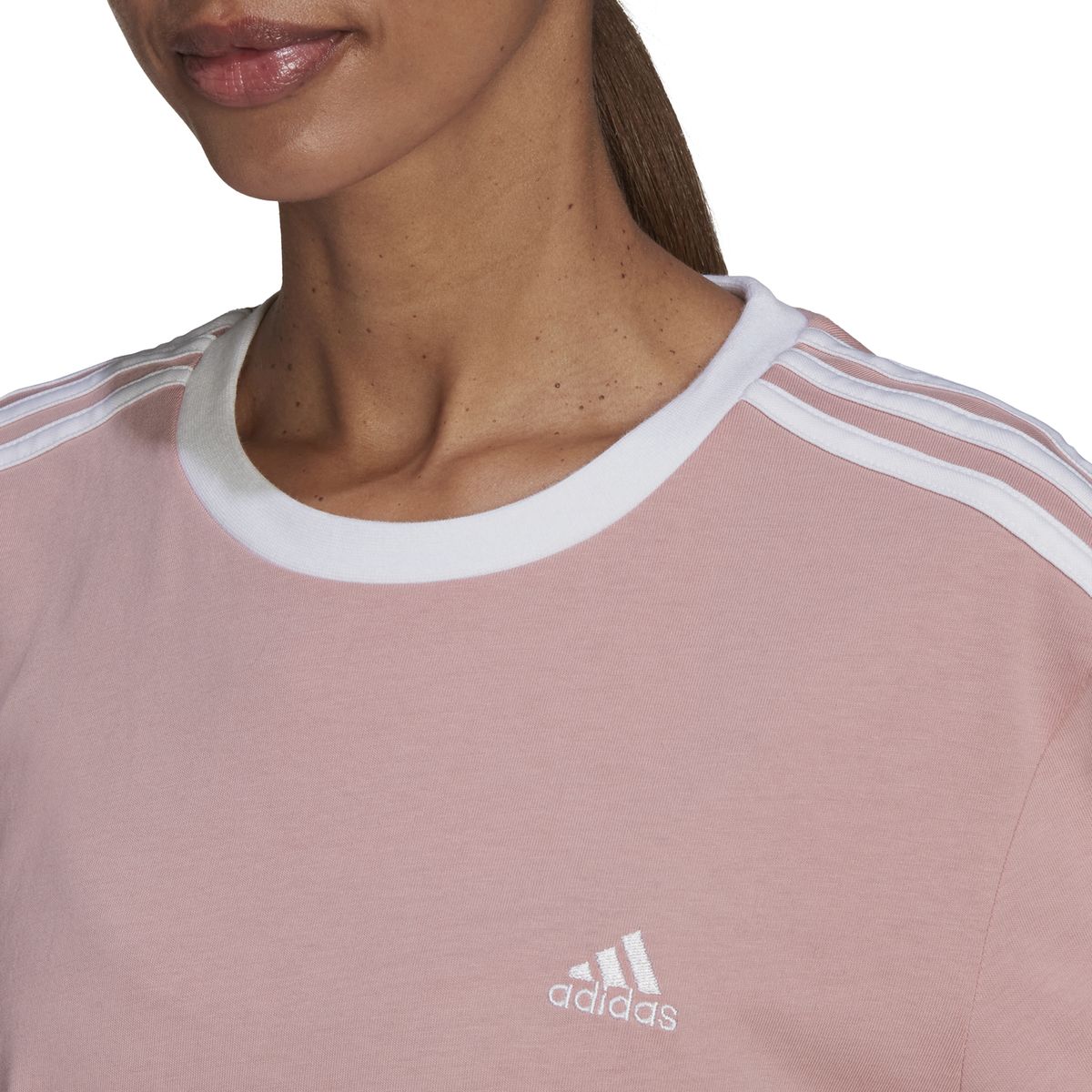 Adidas Essentials 3-Streifen T-Shirt Damen_4