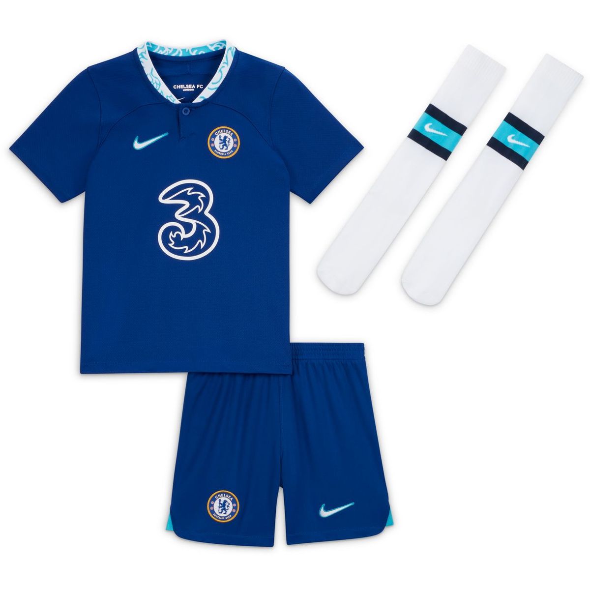 Nike Chelsea FC 2022/23 Home Dri-FIT Kinder Fan-Textilien