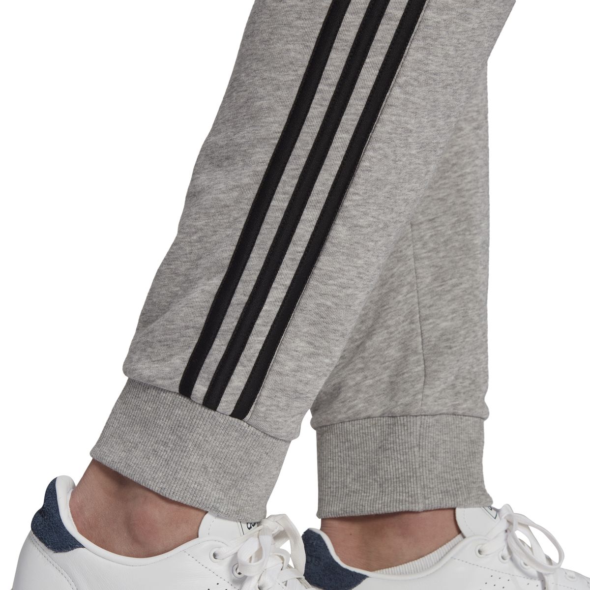 Adidas Essentials French Terry Tapered Cuff 3-Streifen Hose Herren_2