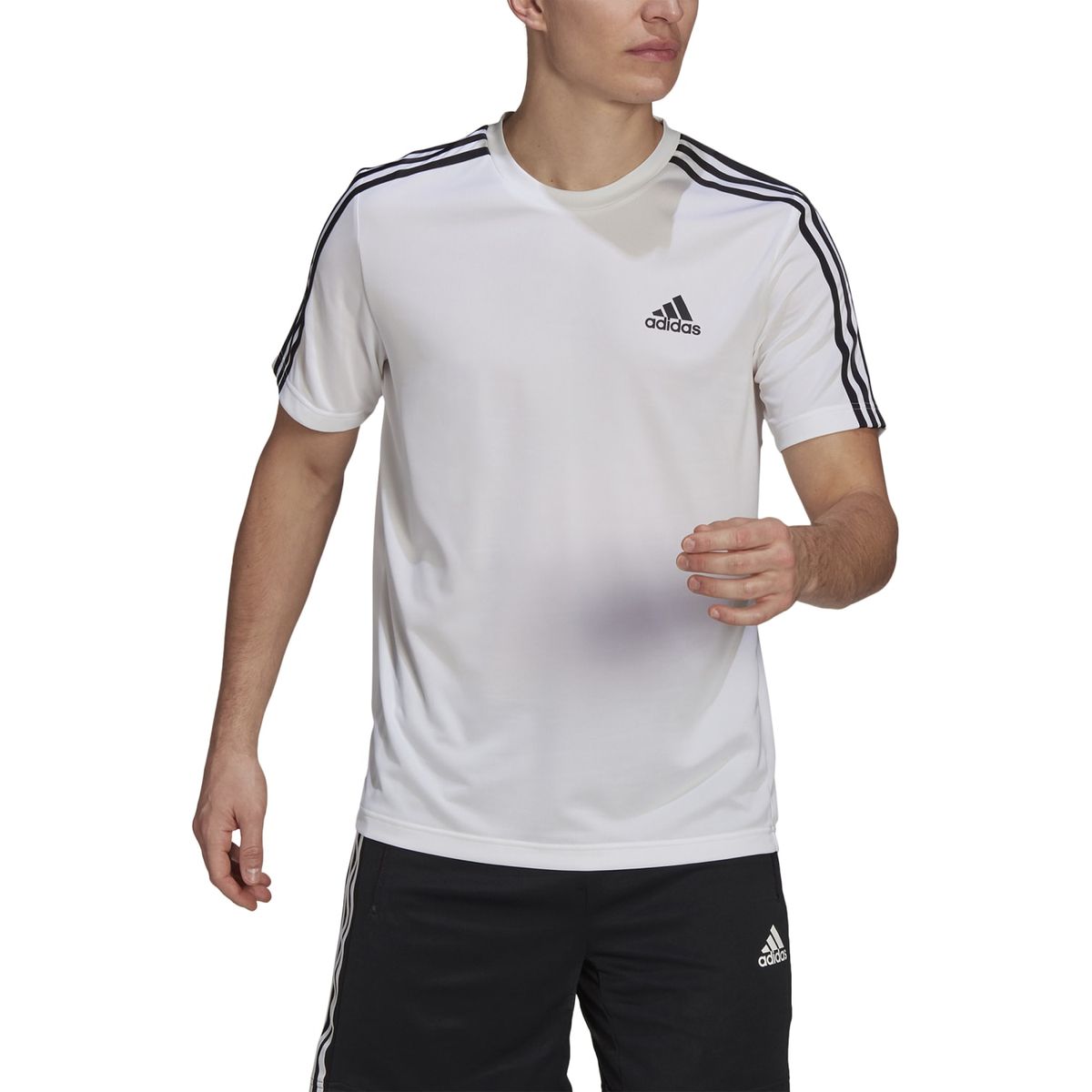 Adidas AEROREADY Designed To Move Sport 3-Streifen T-Shirt Herren_8