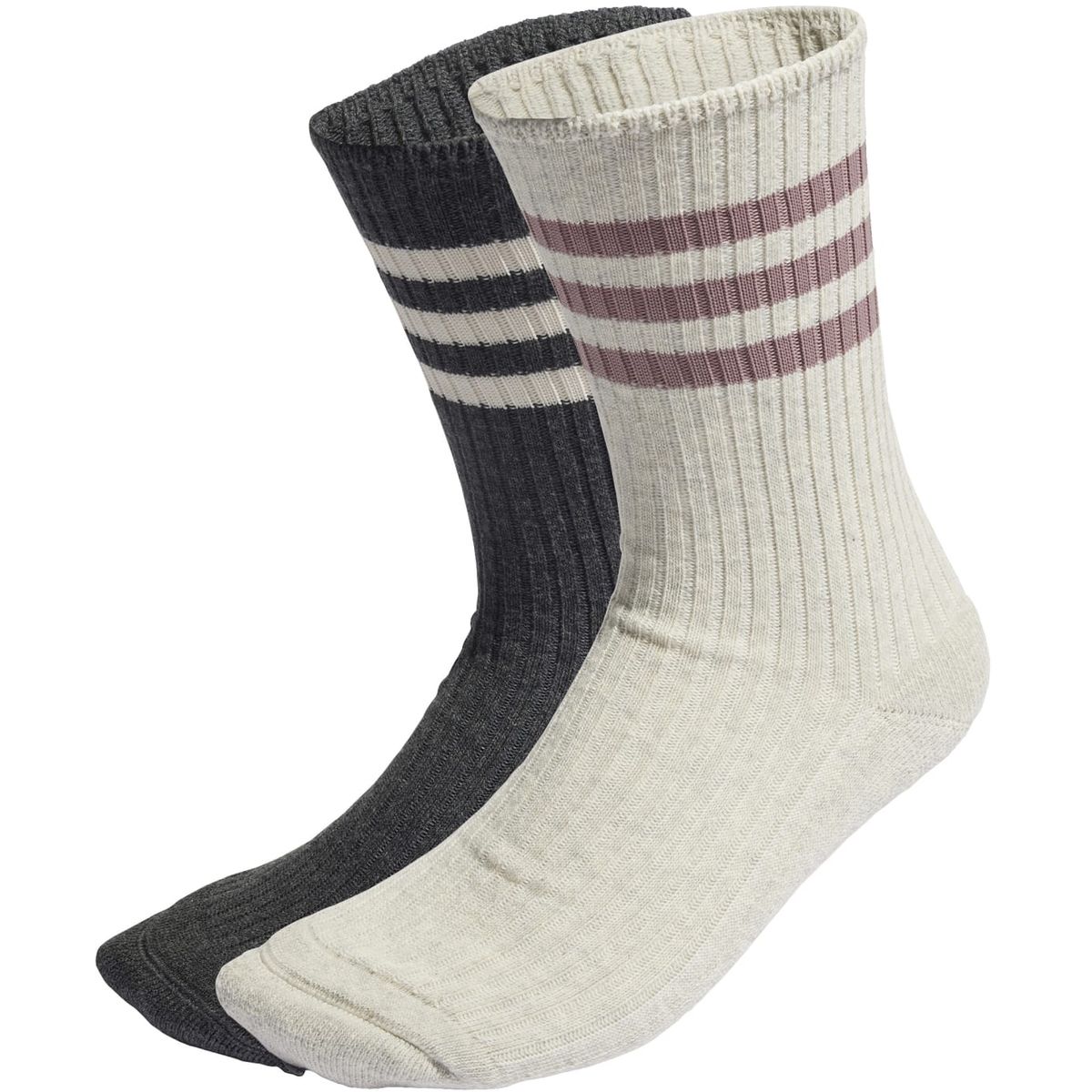 Adidas 3-Streifen Lounge Crew Socken, 2 Paar Unisex