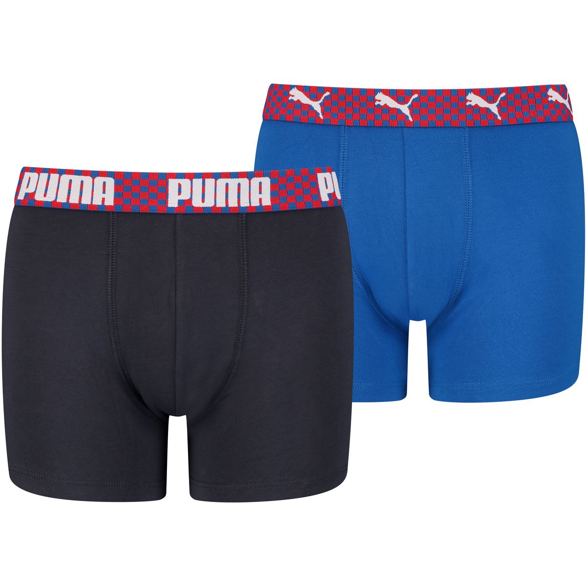 Puma Boys Logo Grid Boxer 2er-Pack Kinder Unterhose