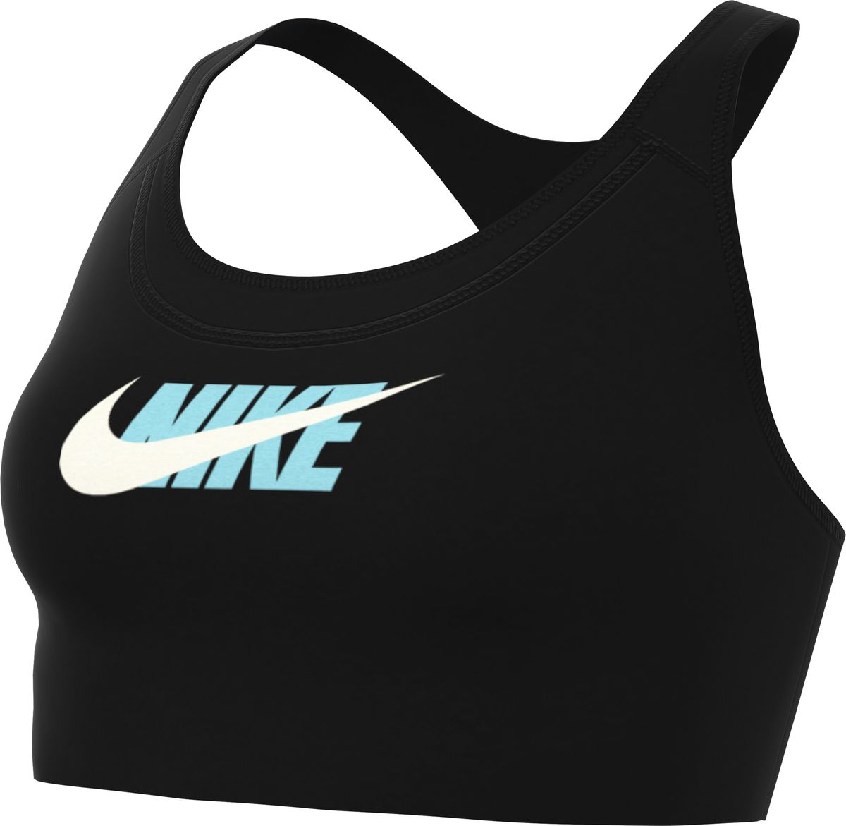 Nike Dri-FIT Swoosh Icon Clash Medium-Support Non-Padded Graphic Damen Bustier