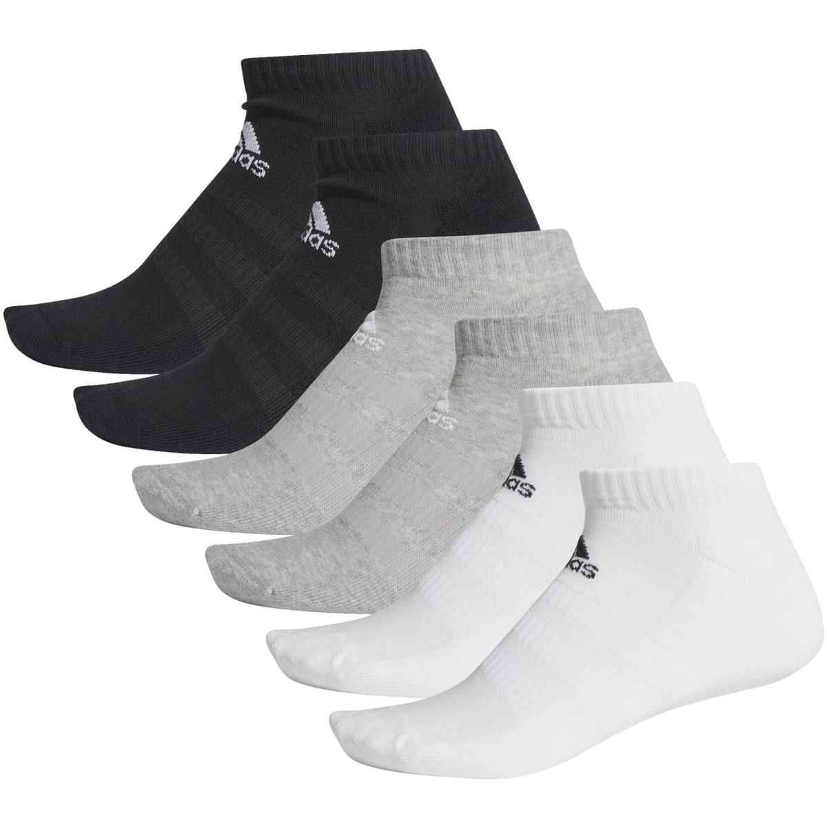 Adidas Cushioned Low-Cut Socken, 6 Paar Unisex