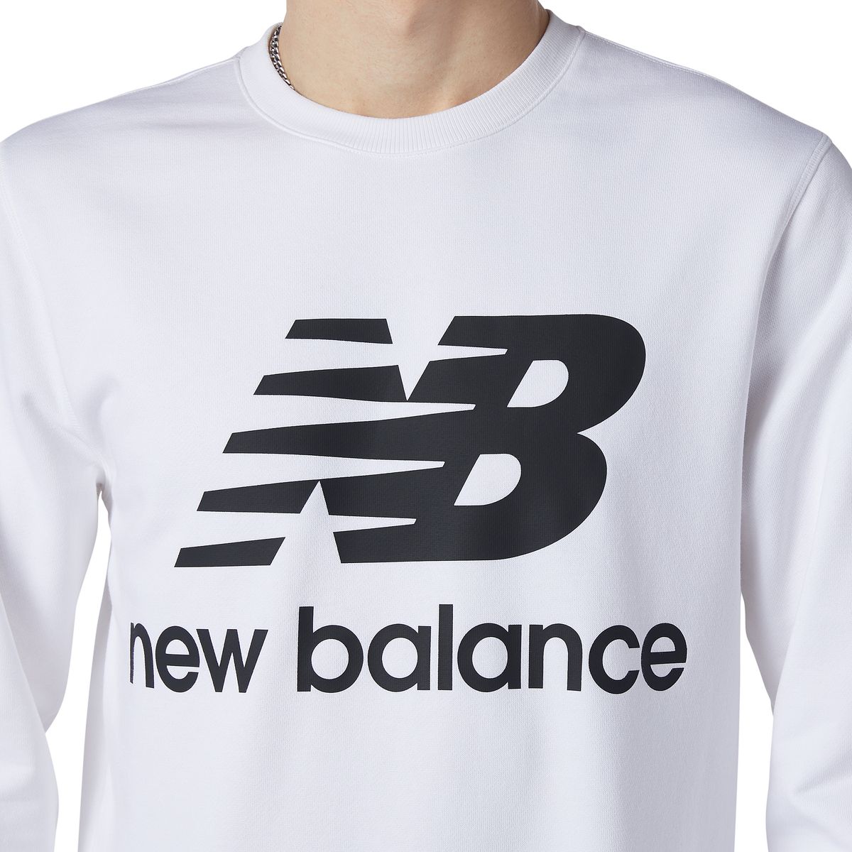 New Balance NB Essentials Stacked Logo Crew Herren Kapuzensweater_4