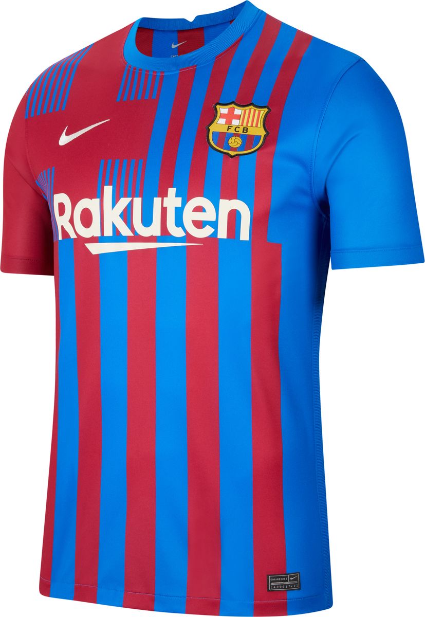 Nike FC Barcelona 2021/22 Stadium Home Herren Kurzarmtrikot