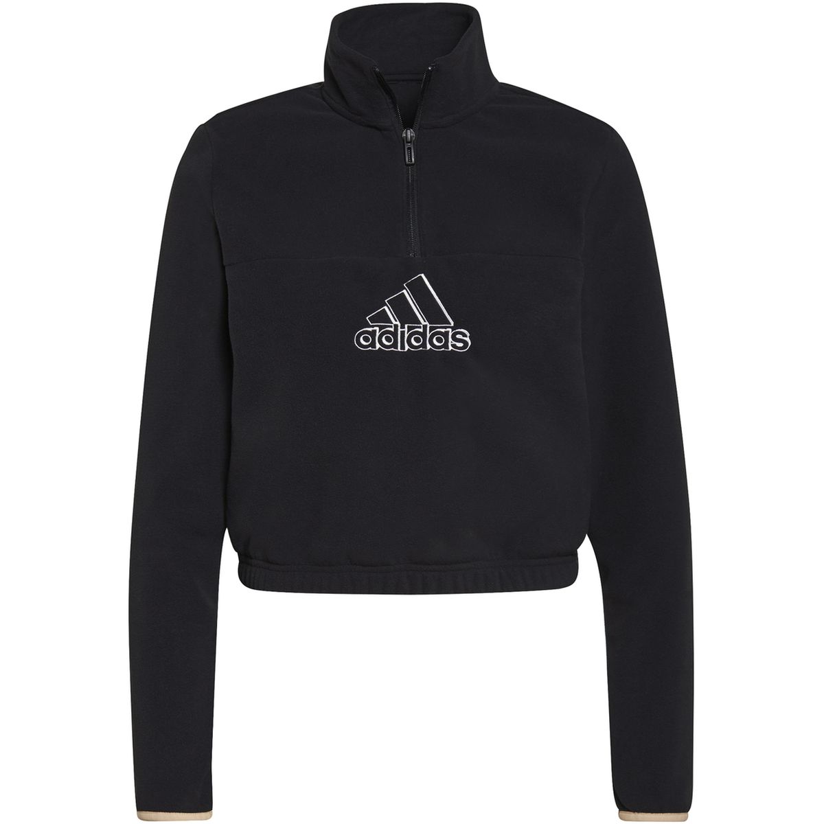 Adidas Brand Love Polar Fleece Embroidered Logo Half-Zip Sweatshirt Damen