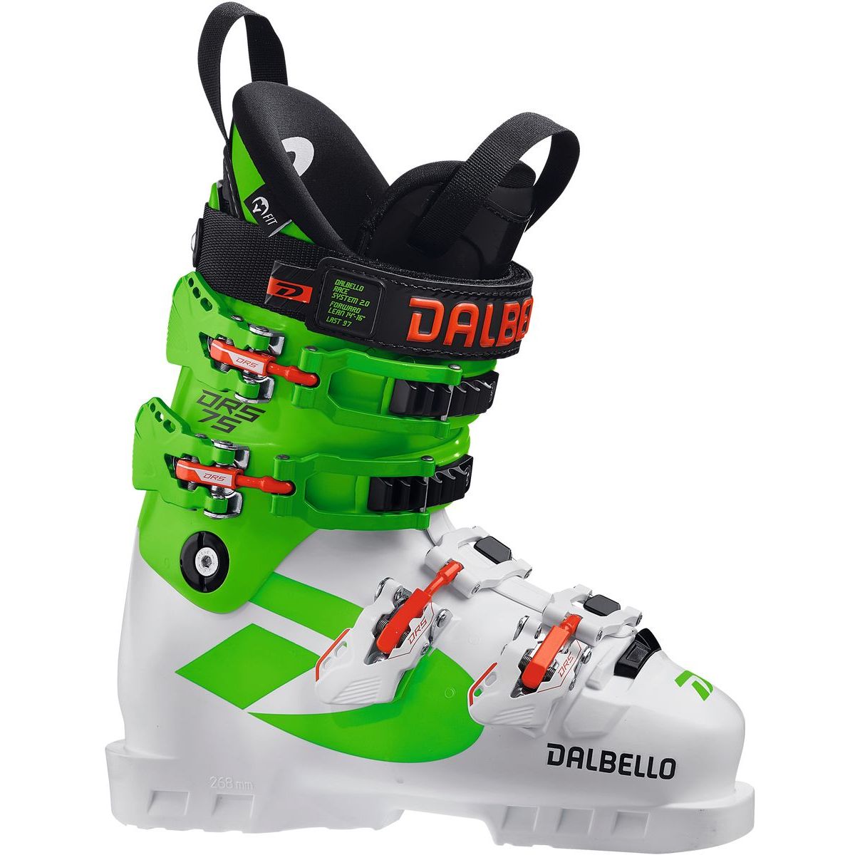 Dalbello DRS 75 Uni White/Race Green Herren Alpinskischuhe