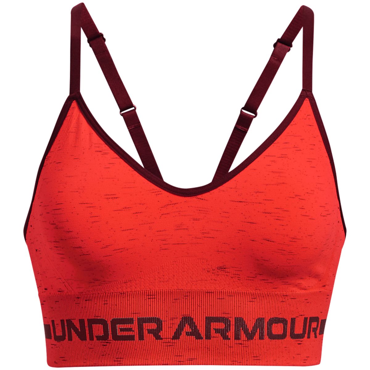 Under Armour UA Seamless Low Long Htr Red Damen Sport-BH