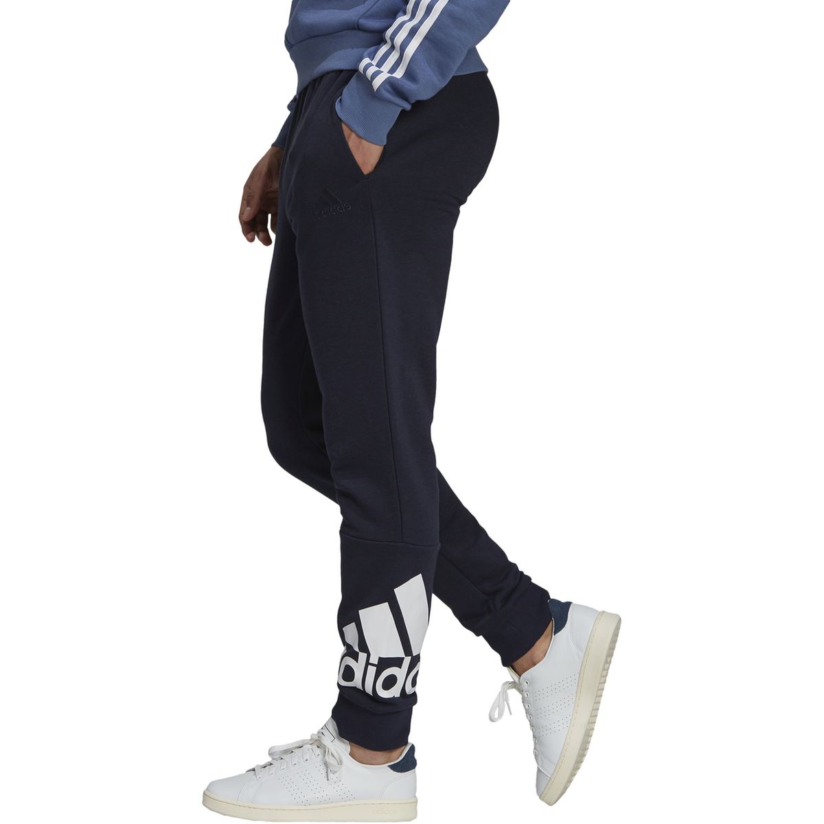 Adidas Essentials French Terry Tapered Cuff Logo Hose Herren_3