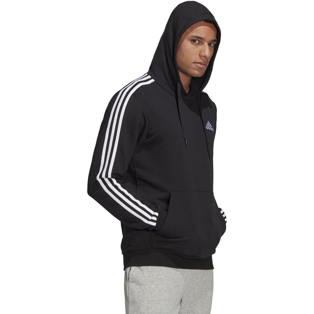Adidas Essentials 3-Streifen Hoodie Herren_3