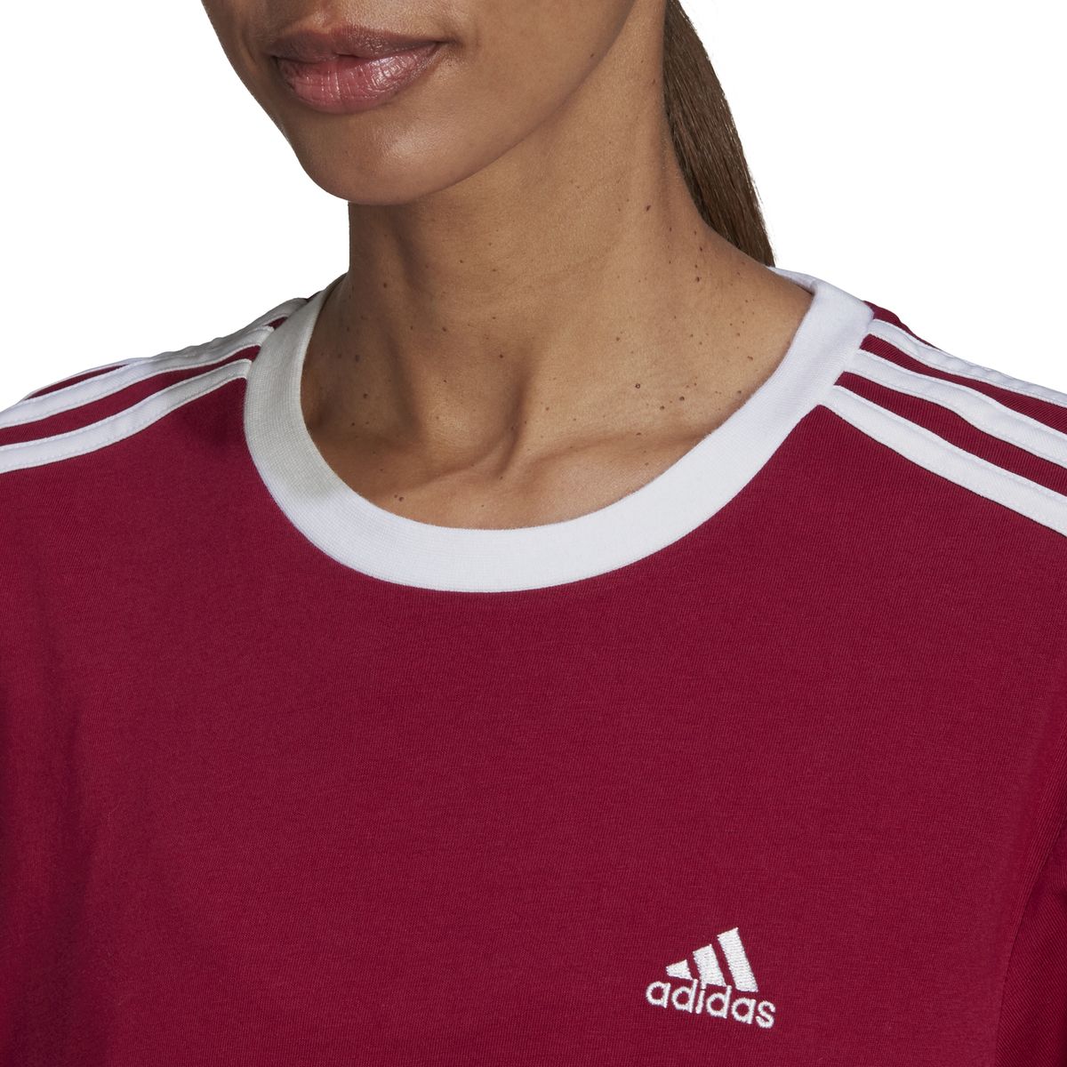Adidas Essentials 3-Streifen T-Shirt Damen_4