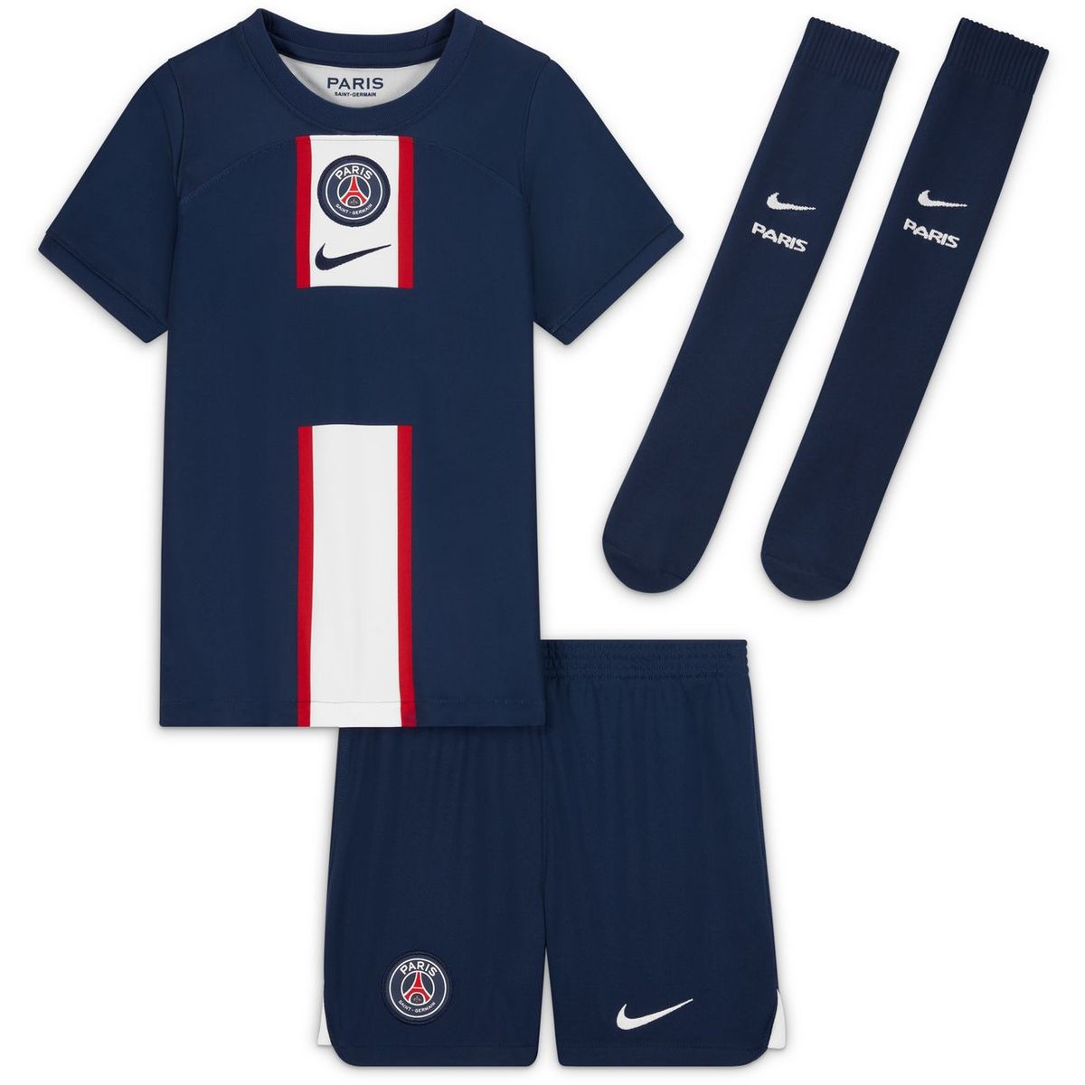 Nike Paris Saint-Germain 2022/23 Home Dri-FIT Kinder Fan-Textilien