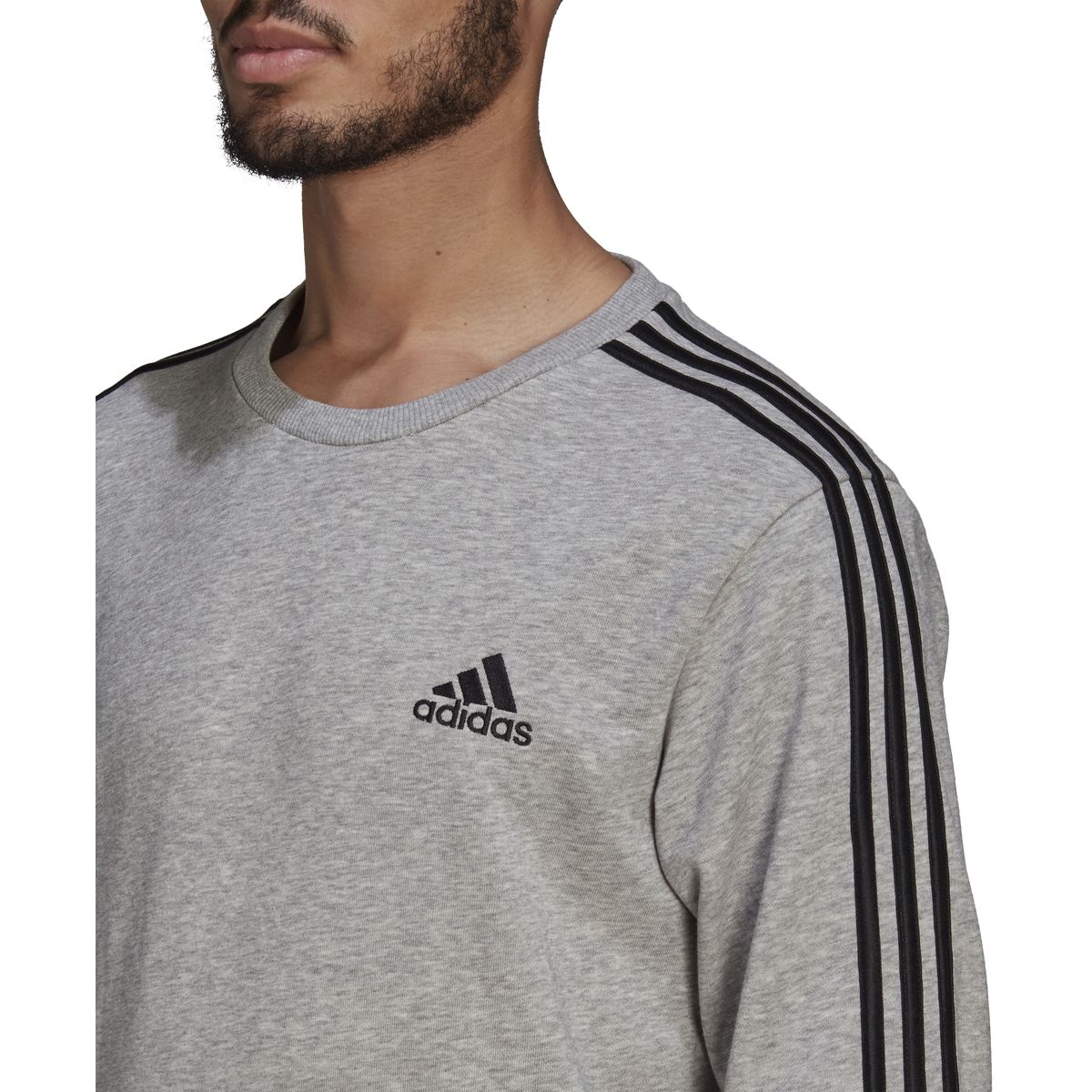 Adidas Essentials French Terry 3-Streifen Sweatshirt Herren_4