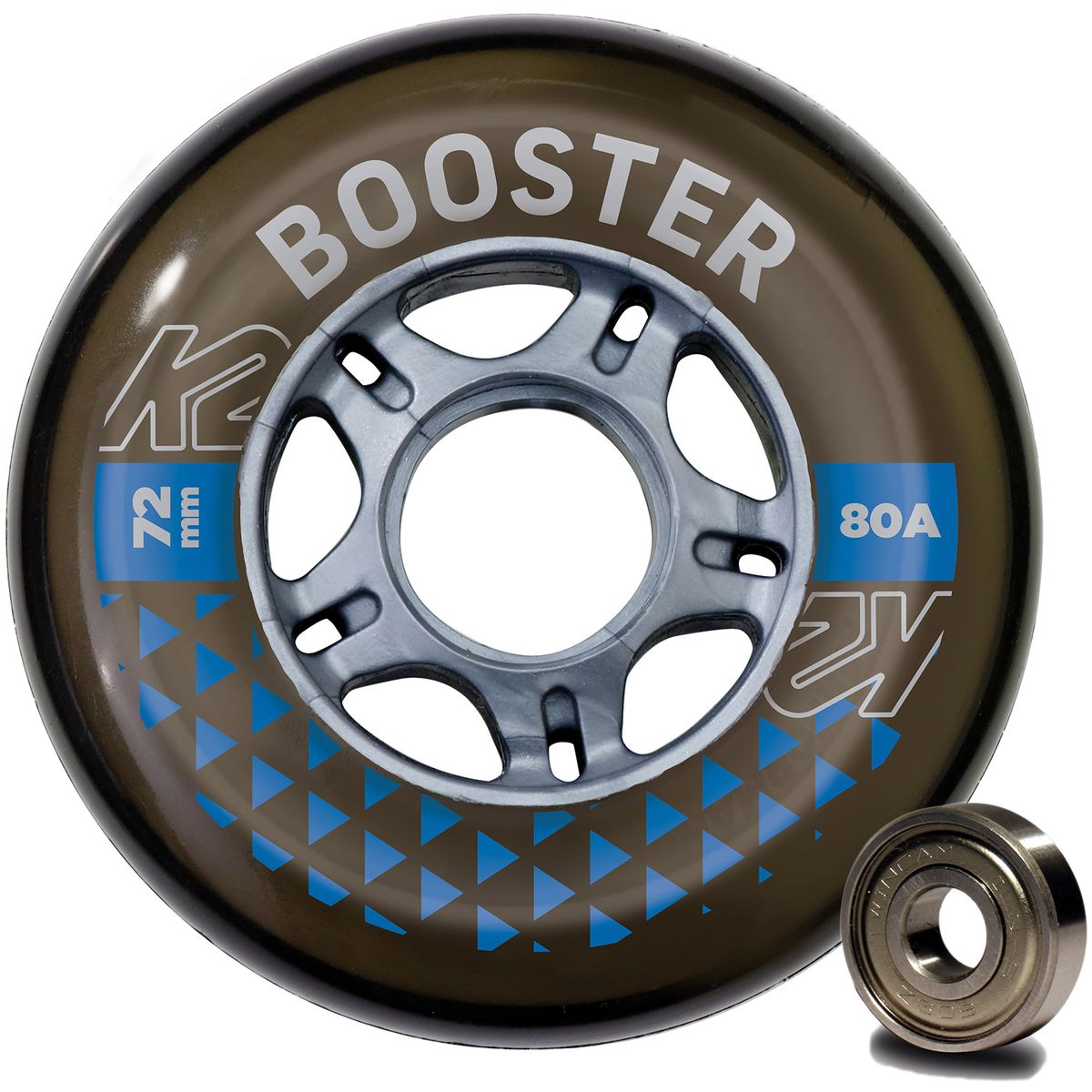 K2 Booster 72Mm 80A 8-Wheel Pack W Ilq 5 Inlineskate-Rollen