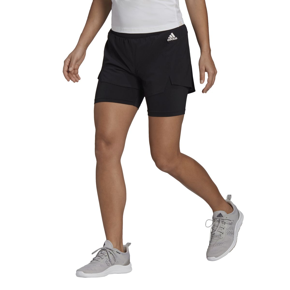 Adidas Primeblue Designed To Move 2-in-1 Sport Shorts Damen_1