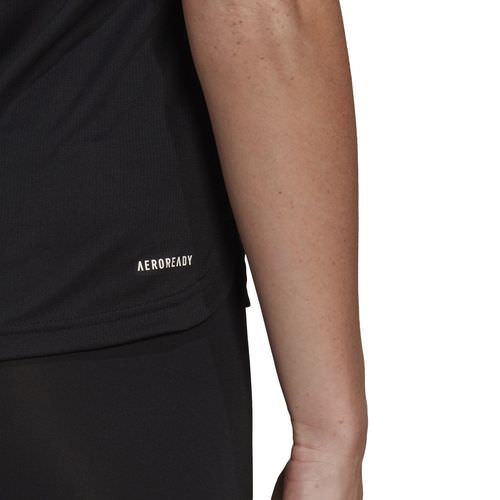 Adidas AEROREADY Designed 2 Move Sport 3-Streifen T-Shirt Damen
