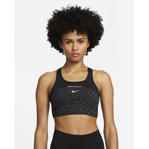 Nike Dri-FIT Swoosh Medium-Support Non-Padded Printed Damen Bustier