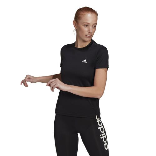 Adidas AEROREADY Designed 2 Move Sport 3-Streifen T-Shirt Damen